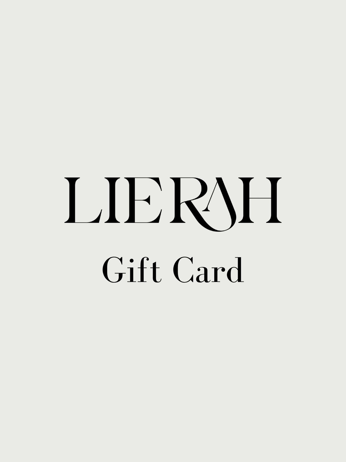 Gift Card - Lierah