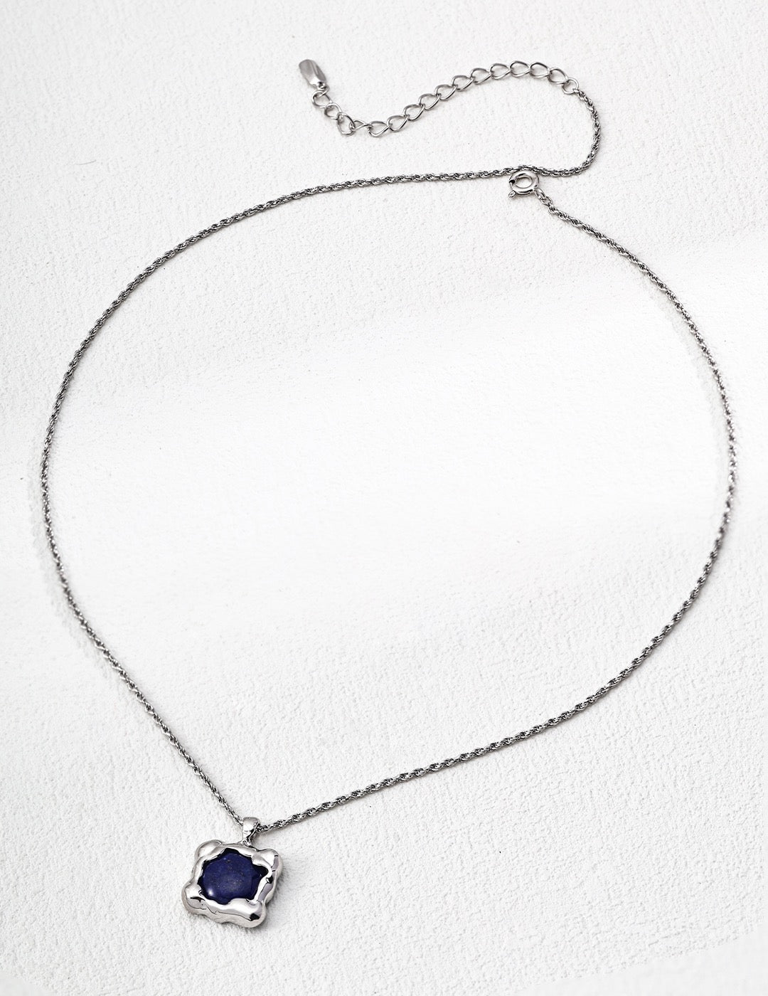 Midnight Star - S925 Lapis Lazuli Necklace & Ring Set - Celestial Blue Pendant Jewelry - Necklace | Lierah